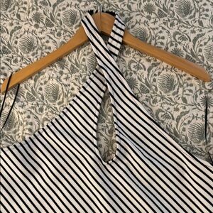 Anthropologie Maeve Monochrome Striped Top